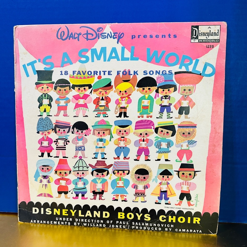 Walt Disney It's a Small World 1965 Disneyland DQ-1289 Vinyl Record RARE